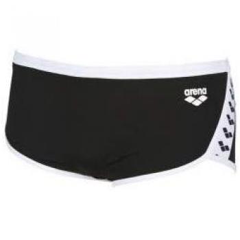Arena Team Stripe Low Waist Short, Black/White, 85