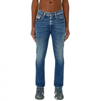 Diesel Clic Blue Straight Jeans, Male, Blue, Size: W32