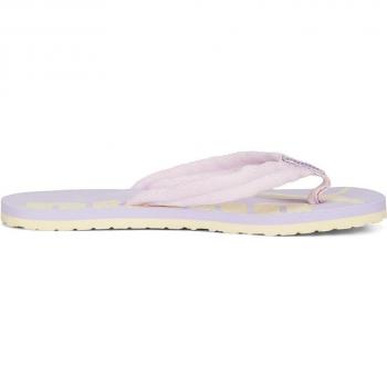 Chanclas Puma Epic Flip v2 Jr para Niños en Color Rosa Malva y Amarillo con Logo Puma en la Suela