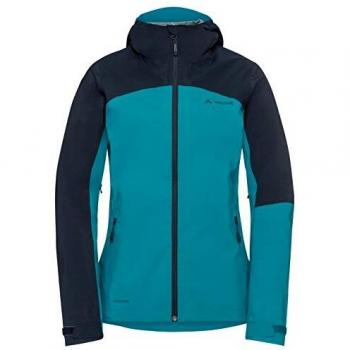 VAUDE Women's Moab Rain Jacket Chaqueta, Mujer, Turquesa