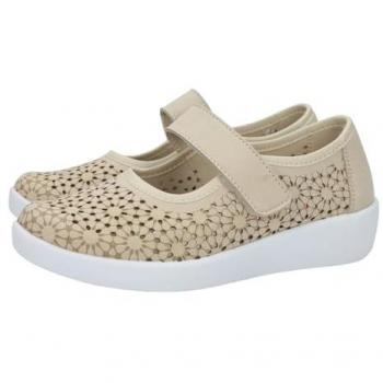 DOCTOR CUTILLAS 38470 Zapato Mocasín Calado Cierre Adhesivo Plantilla Extraíble Suave Suela Blanca de Goma para Señora