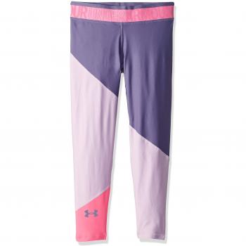 Under Armour Armour HG Color Block Ankle Crop Capri, Niñas, Morado Ace/Purple Luxe 543, XS