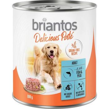Briantos Delicious Paté 24 x 800 g - Pescado y guisantes