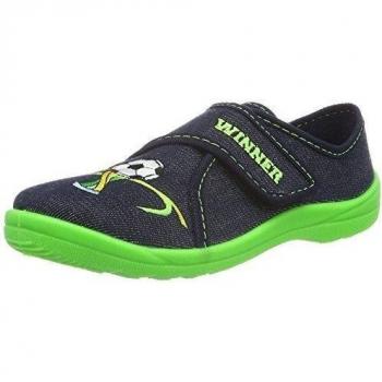 Fischer Jungen-Klett-Hausschuh, Zapatillas de Estar por casa Planas, Azul Jeansblau 501, 31 EU