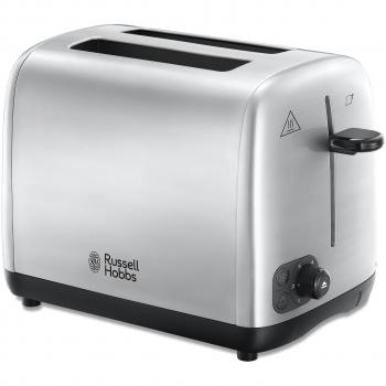 Tostadora Compacta de 2 Rebanadas Russell Hobbs en Acero Inoxidable Cepillado