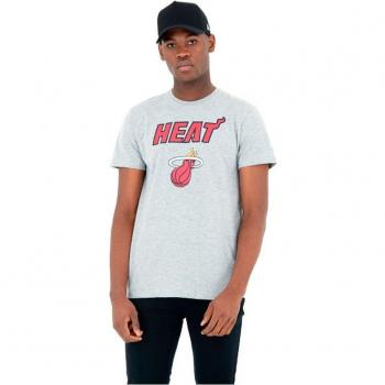 New Era NBA Miami Heat Men's Short Sleeve T-Shirt - Grey Medium