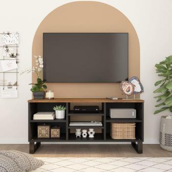 vidaXL TV Cabinet 100x33x46 cm Solid Wood Mango & Engineered Wood