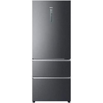 Haier A3FE743CPJ- Frigorífico combi con congelador de cajones, 70cm de ancho, Motor Inverter, Total No frost, Libre Instalación, Inox, Clase E