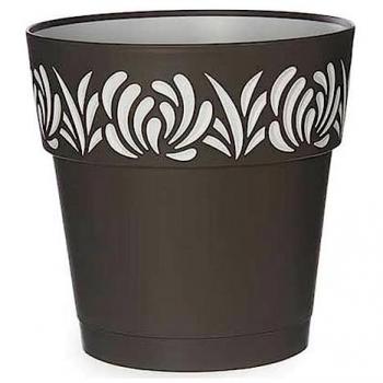 Florero Autorriego Gaia D25 Grafito Stefanplast
