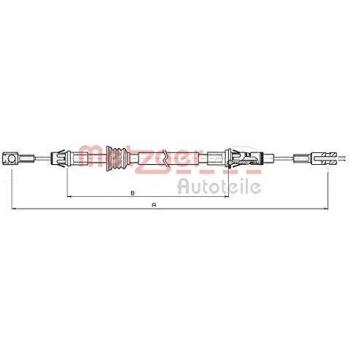 Cable de freno de estacionamiento METZGER 10.6852