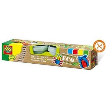 SES- Set de Cuatro superpastas para Jugar ecológicas para niños, Multicolor