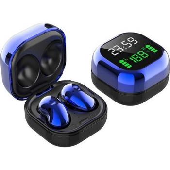Auriculares TWS Bluetooth 5.1 con caja de carga y LED, cascos deportivos inalámbricos con reducción de ruido y bajo para Xiaomi e iPhone