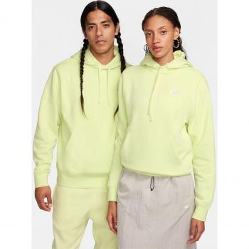 Nike Men's Luminous Green Sportswear Club Fleece Pullover Hoodie