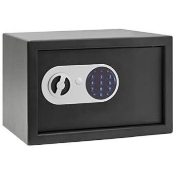 Caja Fuerte Sobresaliente Eléctrica Prime 290110 - Arregui, Caja Fuerte de Acero con Cerradura Electrónica, Código Programable, Llave de Emergencia, Dimensiones: 20x31x