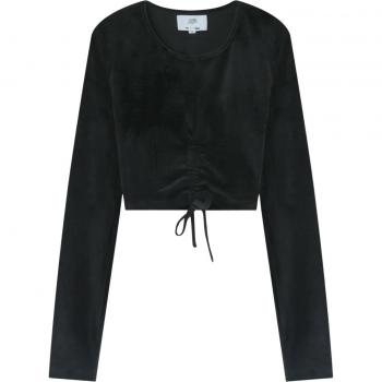 Sixth June Women's Cordon Detail Crop Top T-Shirt
