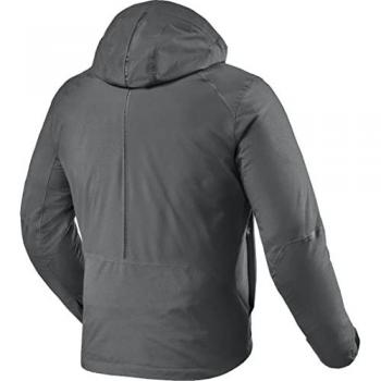 Chaqueta de moto de hombre Montana H2O Revit, características: impermeable, material textil, color antracita y gris, talla 3XL