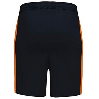Short de fútbol Joma Maxi negro naranja para hombre adulto
