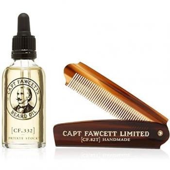 Captain Fawcett Pack Regalo Aceite y Peine Bigote Captain Fawcett 100 g