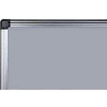 Bi-Office Earth - Pizarra Blanca Magnética, Acero Esmaltado con Marco de Aluminio, 120 x 90 cm