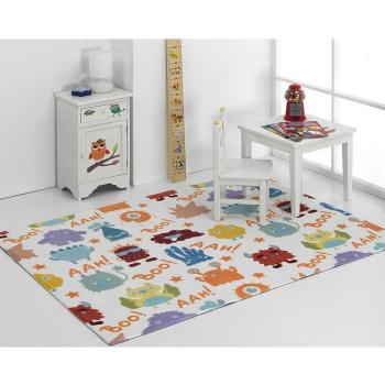 Mora Spain Alfombra Infantil Tacto Suave Antideslizante Microfibra Diseño H03 Multicolor