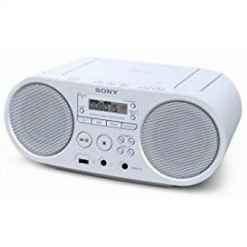 Sony ZSPS50W - Radio CD MP3 con USB, Color Blanco