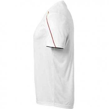 uhlsport Stream 22 Shirt Shortsleeved Camiseta De Entrenamiento, Hombre, Blanco/Rojo, 128