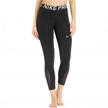Nike W NP Crop TGHT 7/8 Pants, Mujer, Black/White, M