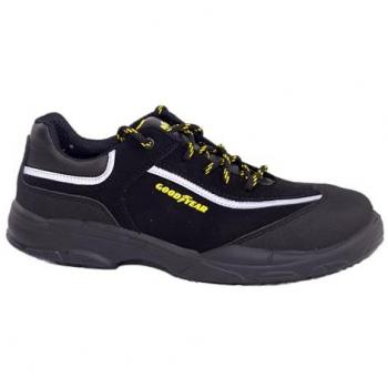 Goodyear G1388601C - Zapatos de Seguridad Unisex S3 SRC - Nobuk Negro - Protección y Durabilidad - Ideal para Diversas Actividades Laborales - Talla 43