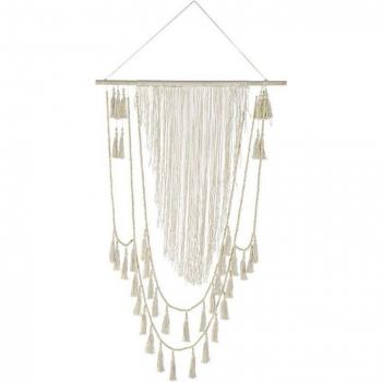 Fíjalo Decoración colgante Boho en MDF y algodón con diseño único
