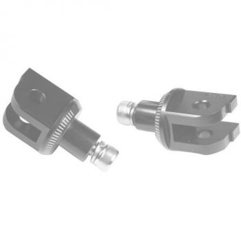 Adaptadores de estribos traseros Puig 6770N negros unisex