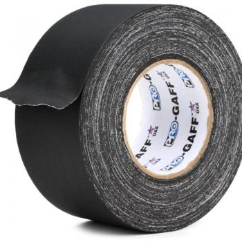 Pro Tapes Pro Gaff Black Gaffers Tape 3 inches x 55 yards
