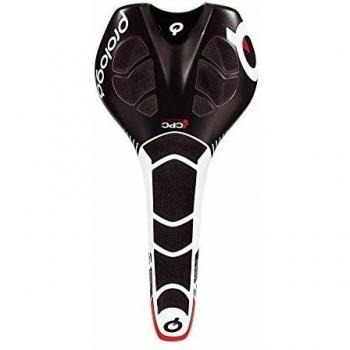 Prologo New Nago Evo TI-ROX CPC Sillín, Negro/Blanco/Rojo, 134mm
