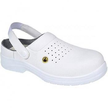 Zuecos de Seguridad Perforados ESD Portwest Compositelite Blancos Talla 41