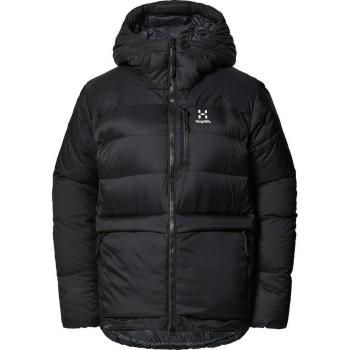 Haglöfs Riksgränsen Down 800 Chaqueta con capucha para mujer negra - Talla S