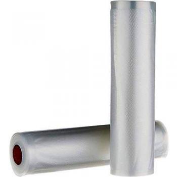 Amazon Basics - 2 rollos para sellar al vacío, 22 cm x 500 cm