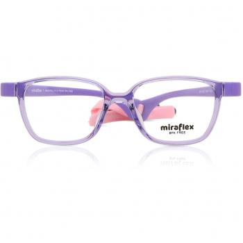 Miraflex MF4002 Kids K607 Kids' Eyeglasses Purple Size 42 - Blue Light Block Available