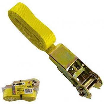 MAURER 15030250 Cinta Amarre con Ratchet Ancho 25 mm. x Longitud 4 Metros. 1 Pieza