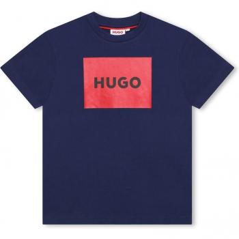 Camiseta Hugo Boss - Camiseta de niño de algodón con logo frontal