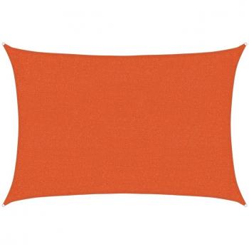 Toldo de vela HDPE Naranja 160 g/m² 2x3 m
