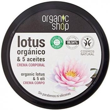 Organic Shop Indian Lotus Body Cream with 5 Oils - 250ml