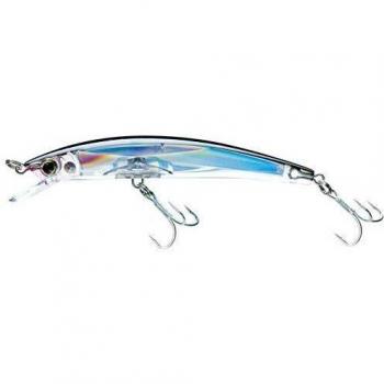 Yo-Zuri 3D Crystal Minnow Crankbait Flotante, Unisex Adulto, Plata y Negro, 5-1/4 Inches