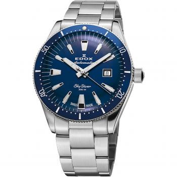 Edox Skydiver Automatic Limited Edition Men's Watch 42mm 300M Water Resistant