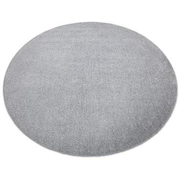 Alfombra Moderna y Lavable LATIO Círculo Plata 120 cm