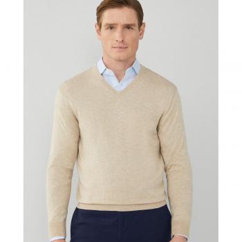 Jersey de hombre cuello pico con coderas