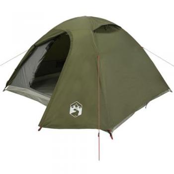 Tienda de campaña iglú impermeable para 4 personas color verde oliva