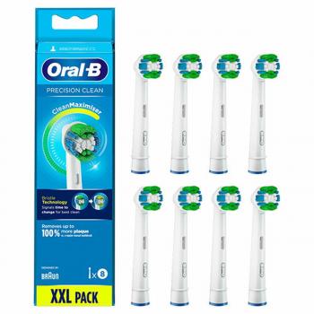 PACK 8 RECAMBIO CEPILLO ELÉCTRICO ORAL B PRECISION CLEAN MAXIMISER