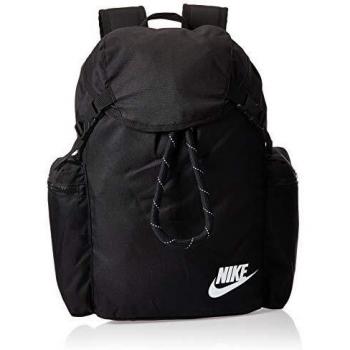 NIKE Mochila unisex Heritage, Unisex adulto, Mochila unisex., BA6150, negro, blanco, talla única