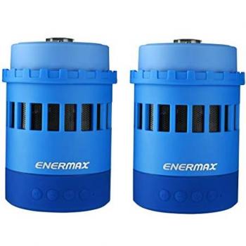 Altavoces Bluetooth Inalámbricos Pharoslite Azul, Estéreo HD, 5W, LED, Graves Potentes y Micro SD