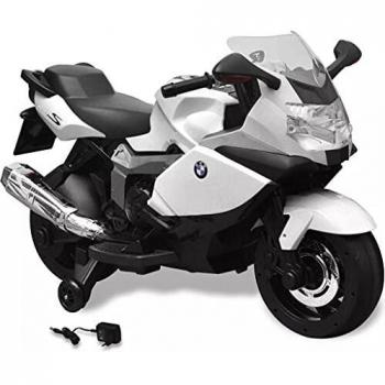 Moto Eléctrica BMW 283 6V Blanca Juguete para Niños con Réplica Realista
