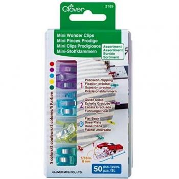 Clover Clips Peque&ntilde, 50 Unidades, Multicolor